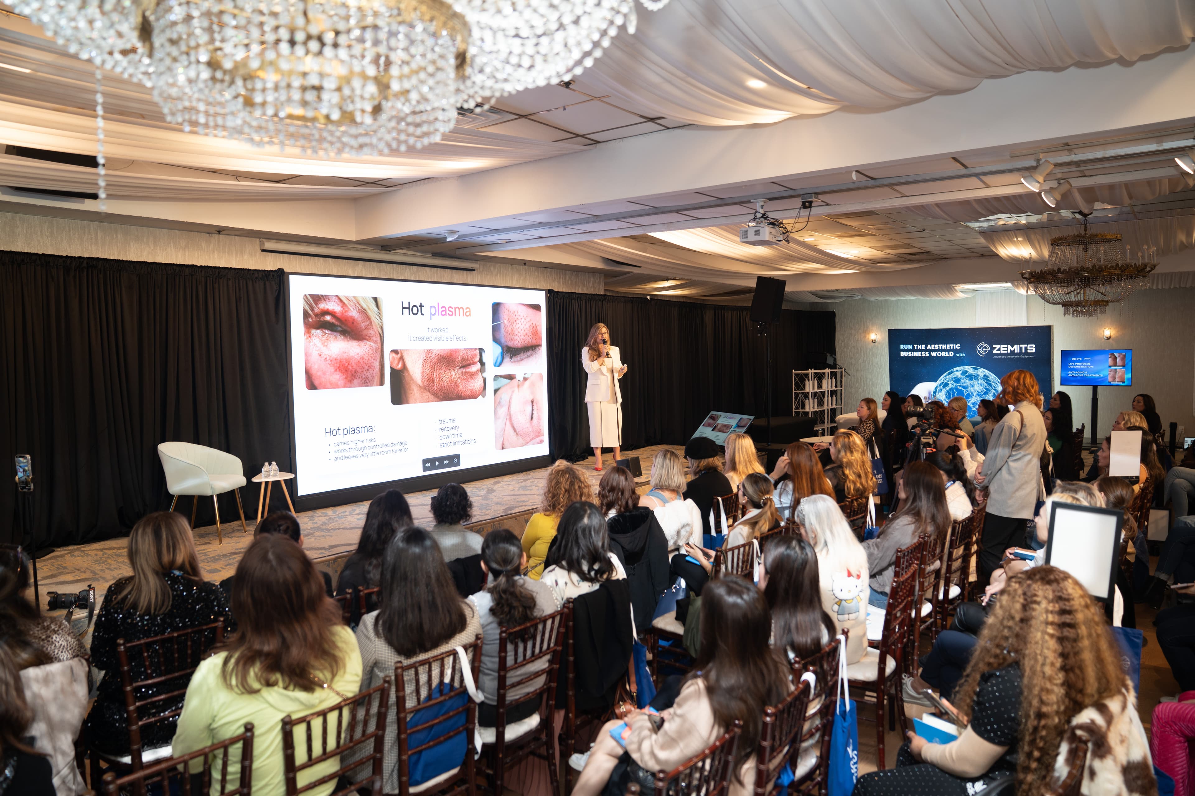 Prior Evolon forum audience gathered for aesthetic education and live demos